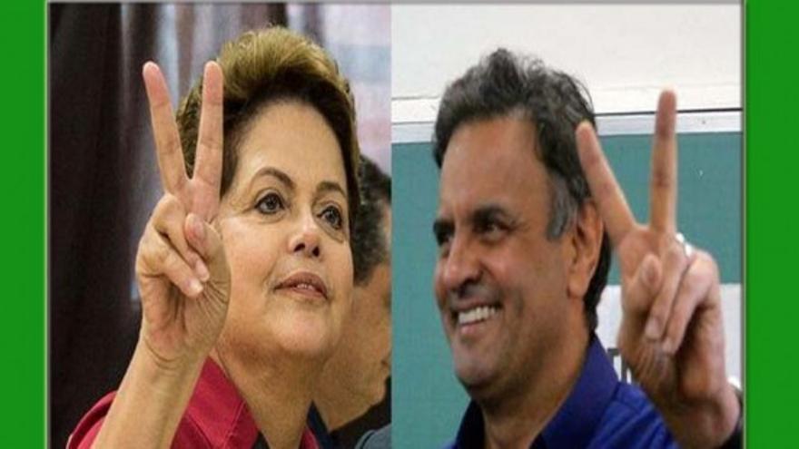 Dilma Rousseff y Aécio Neves