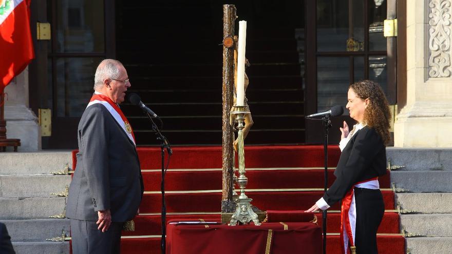 Mercedes Aráoz fue designada primera ministra por Pedro Pablo Kuczynski. (@prensapalacio)