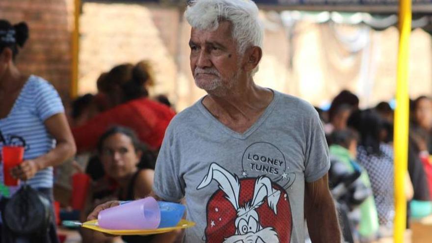 Un anciano venezolano en la Casa de Paso Divina Providencia, en Cúcuta, Colombia. (14ymedio)