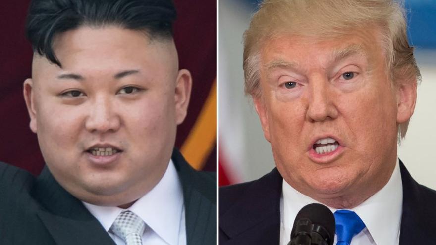 El lÃ­der norcoreano Kim Yong-un y el presidente de Estados Unidos, Donald Trump. (CC)