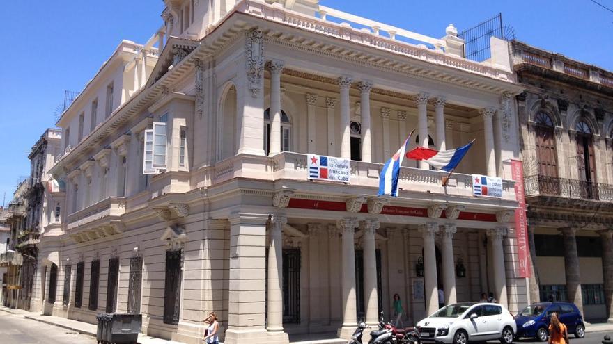 La nueva sede de la Alianza Francesa en el Paseo del Prado de La Habana. (14ymedio)