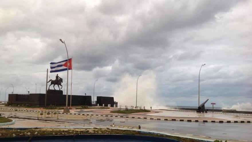 Las últimas inundaciones costeras por el paso de Irma afectaron seriamente al monumento. (14ymedio)
