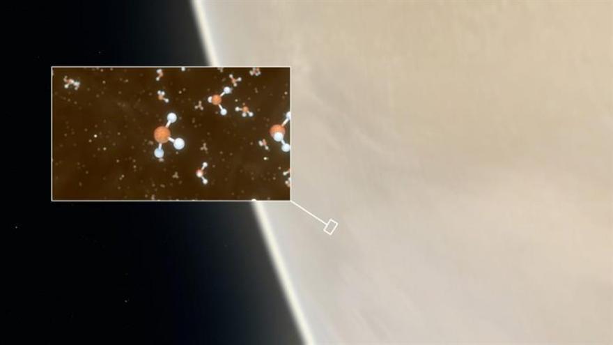 El descubrimiento del gas fosfano en la atmósfera de Venus indica que ese planeta tiene el "potencial" de albergar o haber albergado vida, según un estudio publicado este lunes en 'Nature Astronomy'. (EFE/ESO/M. Kornmesser/L. Calçada/NASA/JPL/Caltech