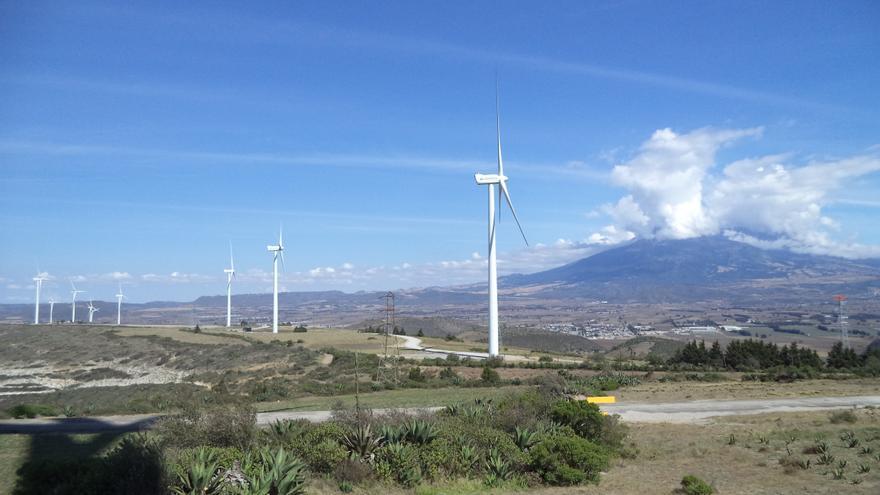 Parque eólico en Puebla, México. (14ymedio)