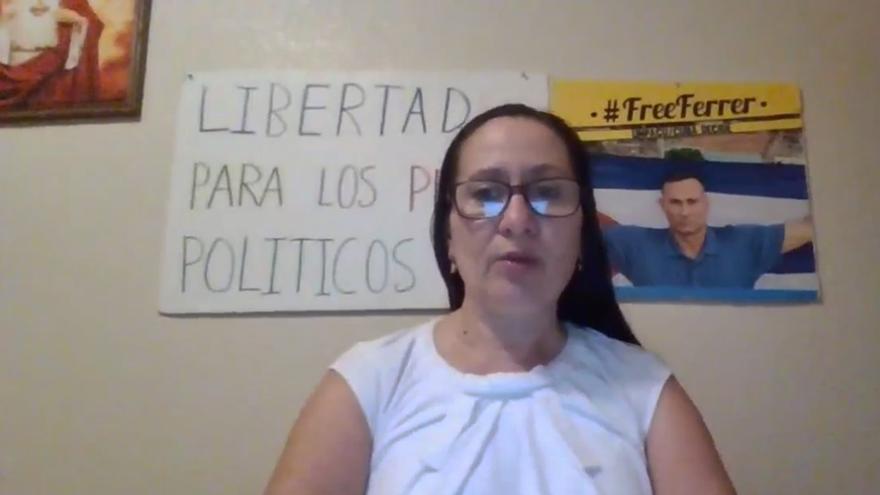Ana Belkis Ferrer García, hermana del opositor, detalló lo ocurrido el 9 de diciembre pasado. (Captura de imagen)