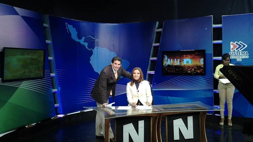 Mara Góngora, Eduardo Mora y Yisel Filiu en el set del programa Buenos Días. (Fuente: Facebook)