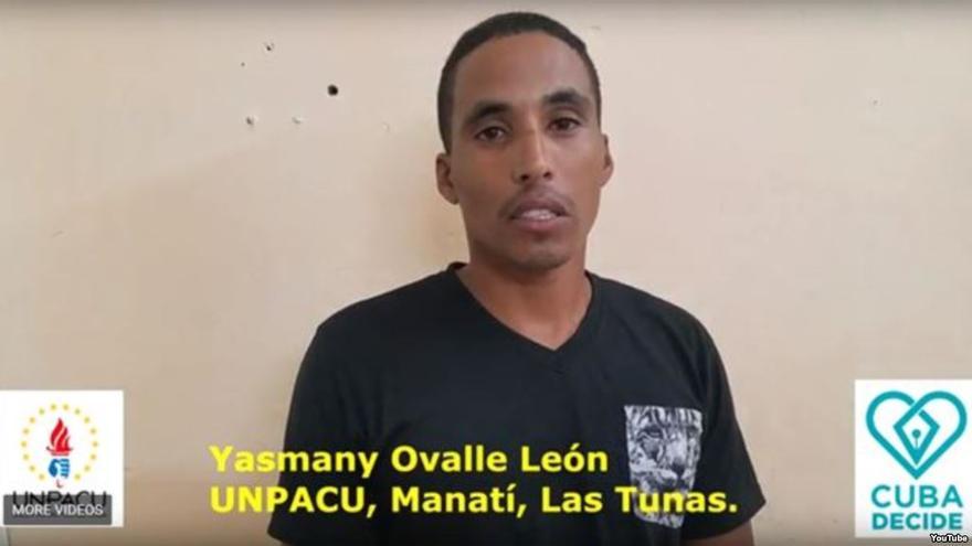 La CCDHRN destaca que entre los activistas arrestados el pasado mes se encontraba el miembro de la Unpacu Yasmani Ovalle León. (Captura)