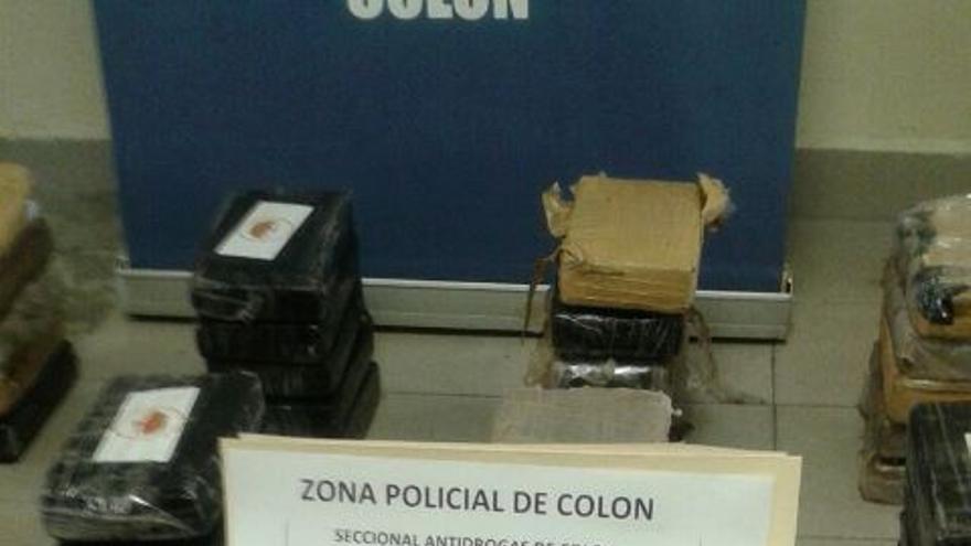 La cocaína fue confiscada por agentes de la zona policial de Colón. (Policía Nacional de Panamá)