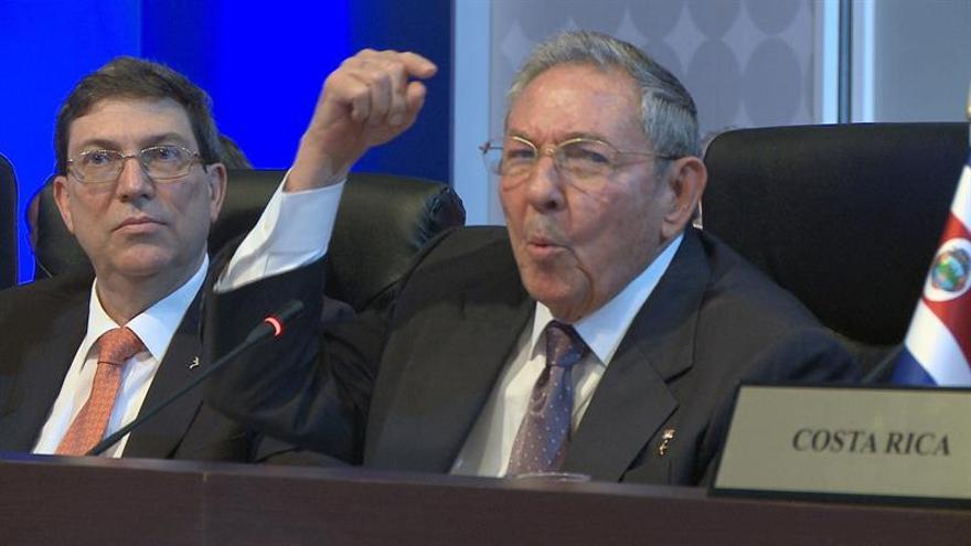 Raúl Castro durante su discurso en la Cumbre de las Américas (EFE/Señal Instucional)
