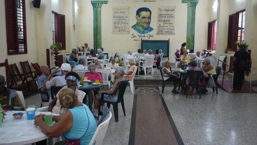  Comedor de la parroquia La Milagrosa, en La Habana. (14ymedio)