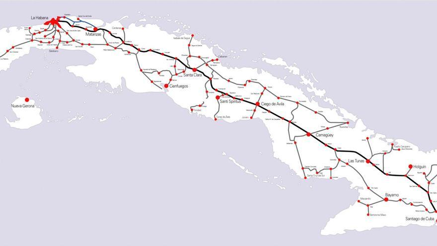 Cuba fue el primer país de Latinoamérica en tener vía férrea, en 1837, para impulsar la industria del azúcar. (Wikicommons)