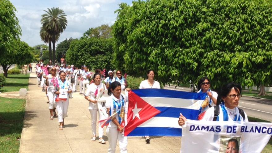 Para la marcha de hoy se habían presentado al menos 61 Damas de Blanco y 18 hombres, activistas y periodistas independientes