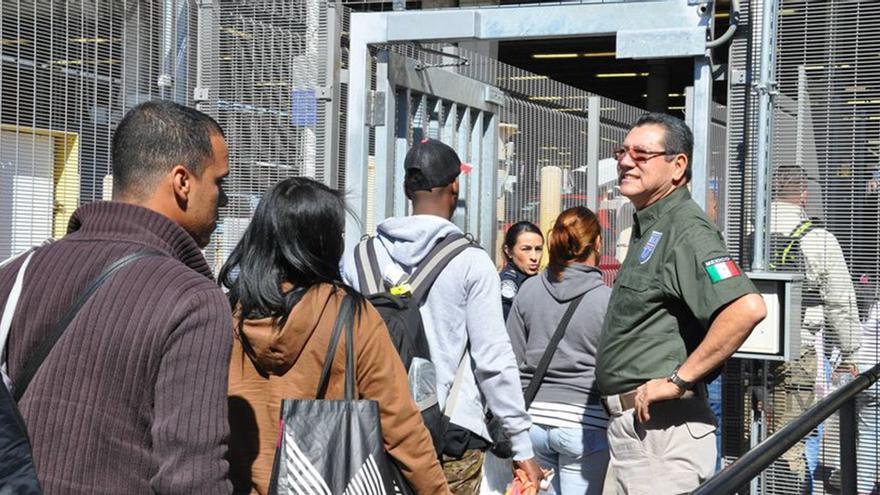 Desde el pasado 27 de abril EE UU ha retornado a centenas de cubanos por la frontera con México. (INM)