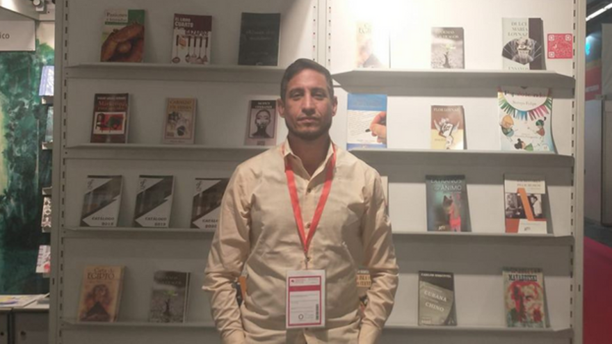 El editor Osmany Echevarría Velázquez representó a Ediciones Loynaz el 15 de octubre en el seminario introductorio del programa. (Facebook/Ediciones Loynaz)