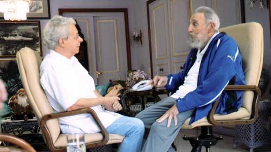 Encuentro en 2014 entre Frei Betto y Fidel Castro. (Granma)