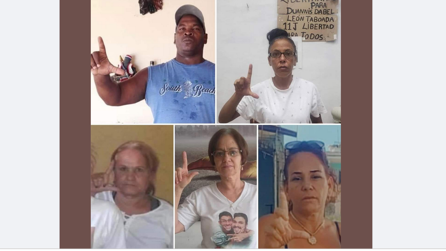 Familiares de presos detenidos este miércoles en La Habana. (Facebook)