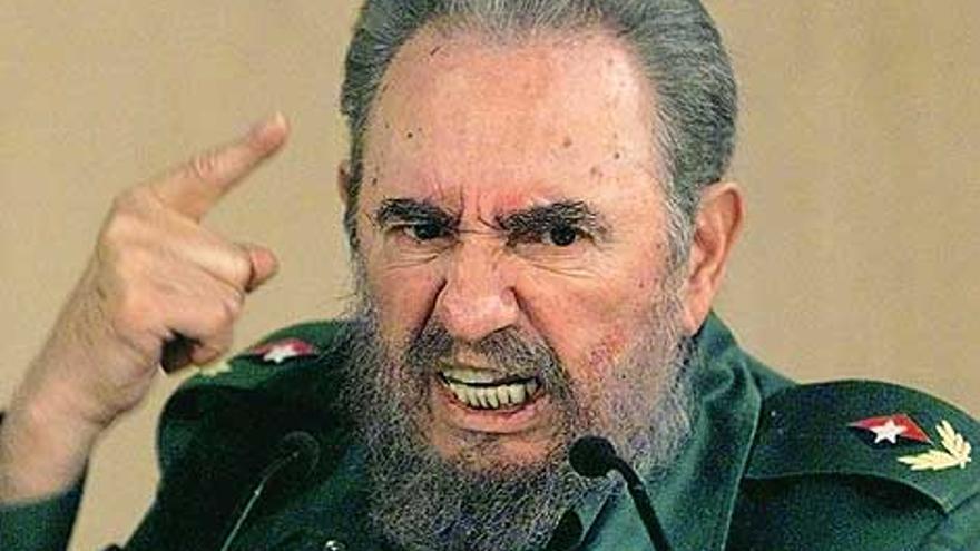Fidel Castro en Roma en 1996