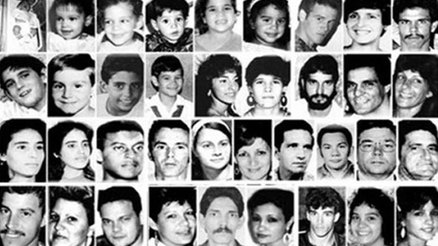 Fotografías de las víctimas de la masacre del Remolcador 13 de Marzo. (CC) 