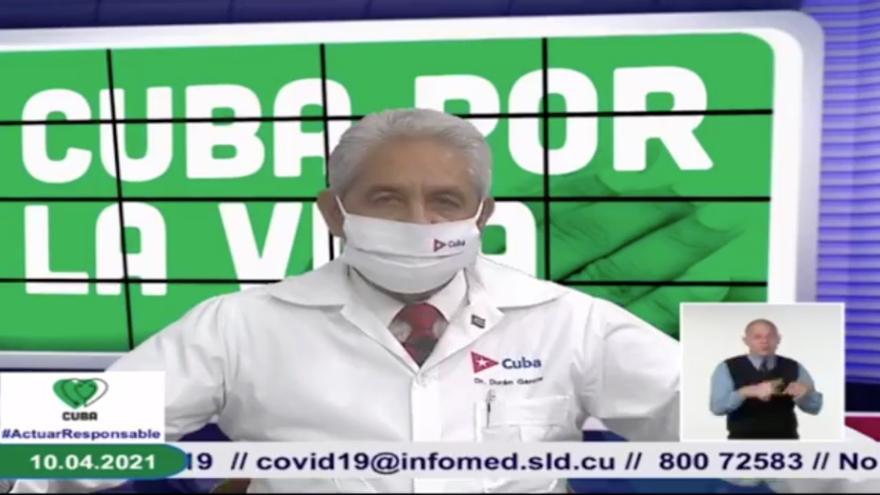 El doctor Francisco Durán García informó que Romero "fallece con el diagnóstico de un Linfoma no Hodgkin tipo Burkitt con covid-19, además”. (Captura)