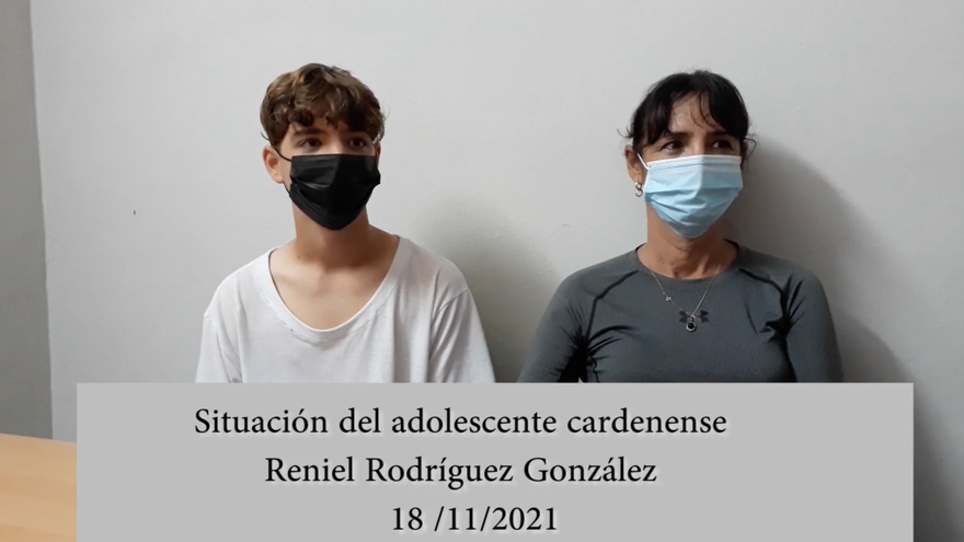 Imagen de inicio del video difundido por 'Girón', en el, una vez comienza, solo interviene la madre de Reniel González. (Facebook)