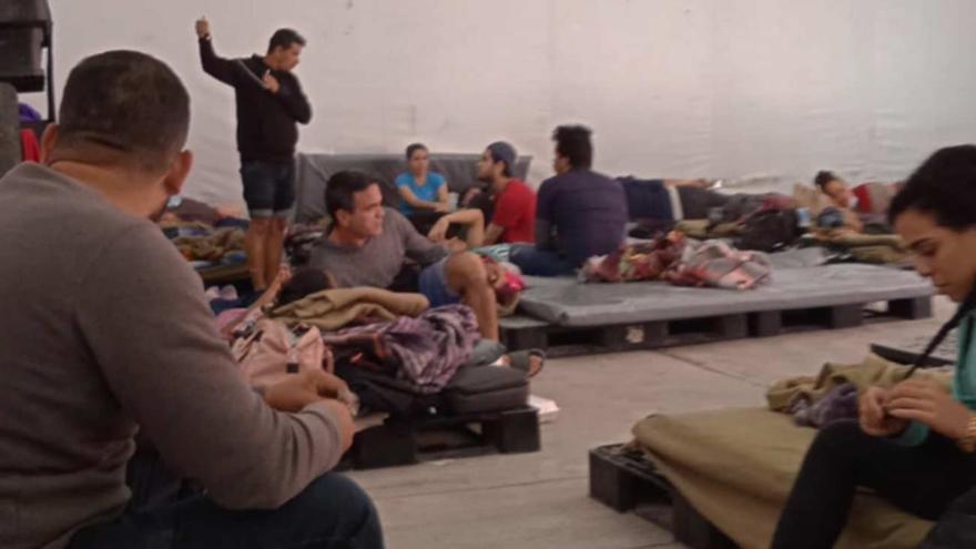 Imagen de las condiciones en que se encuentran los extranjeros irregulares en el centro para migrantes de Nuevo León (México). (14ymedio)