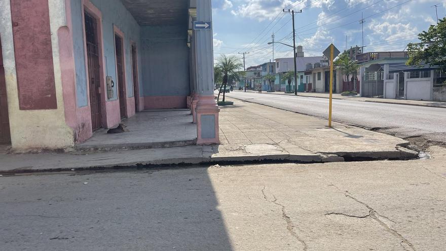 Lugar donde sucedió el apuñalamiento de Ketty González, en la esquina de San Luis y San Fernando, en Matanzas. (14ymedio)