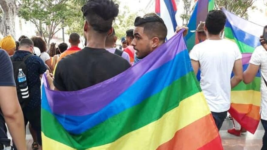 Marcha de la comunidad LGTBI+ en Cuba. (14ymedio)