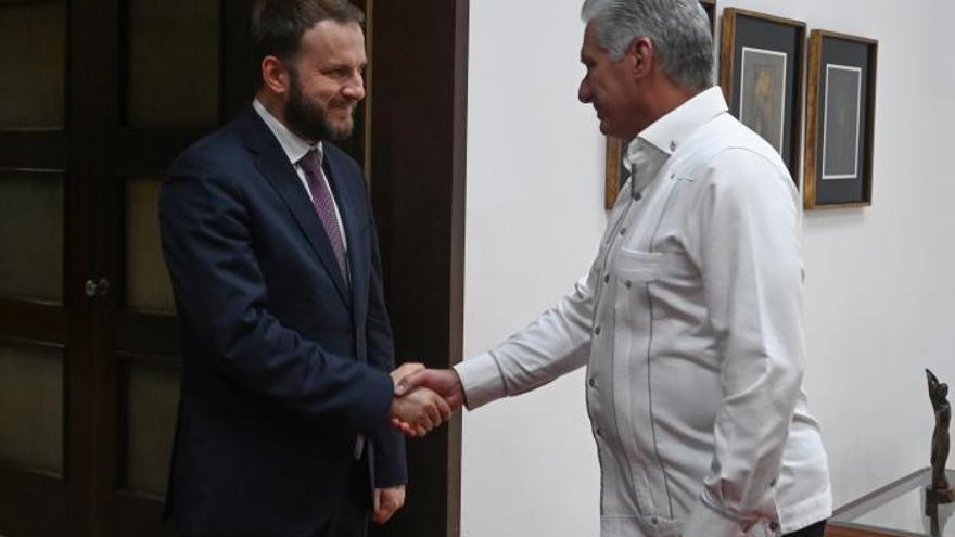 Miguel Díaz-Canel, reunido con Oreshkin, destacó de Moscú su "enorme sensibilidad hacia los problemas de Cuba". (Granma)