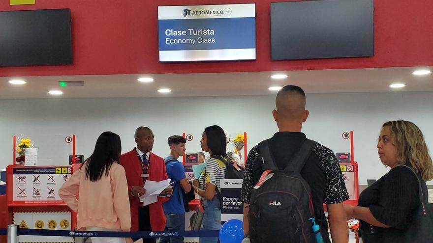 Mostrador de Aeroméxico en el Aeropuerto Internacional José Martí de La Habana. (14ymedio)
