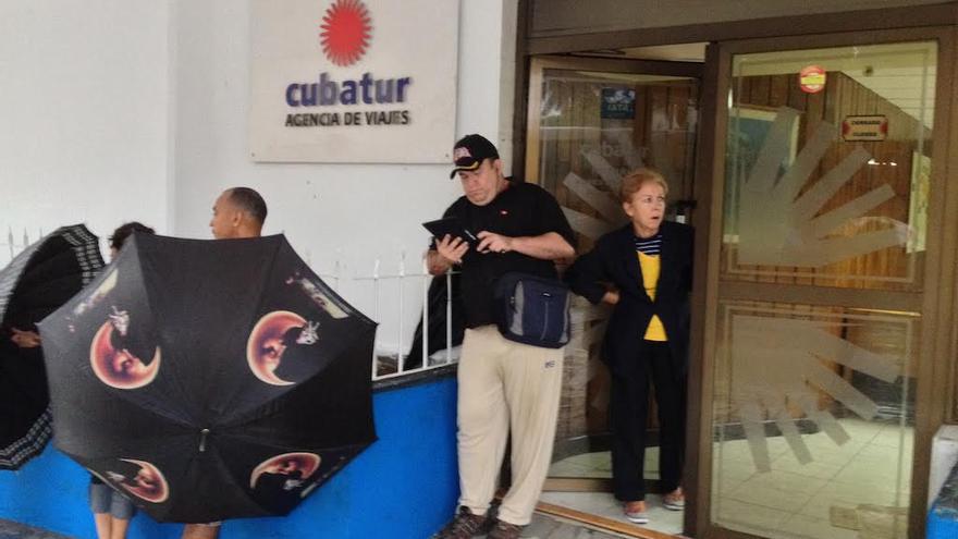 Oficina de la agencia turística Cubatur, en los bajos del Hotel Habana Libre. (14ymedio)