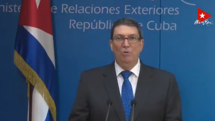 Rodríguez denunció que la actual administración estadounidense ha elevado su hostilidad contra Cuba a niveles "cualitativamente superiores". (Captura)