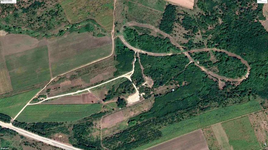 Vista general de la ubicación del proyecto en Zaza del Medio, Sancti Spíritus. (Rialta/Google-Eart)