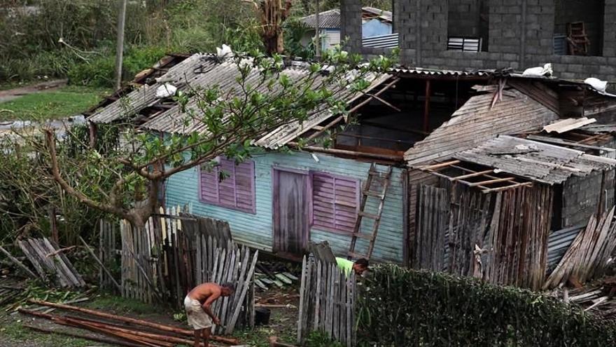 Las afueras de Baracoa tras el paso del huracán Matthew. (EFE)