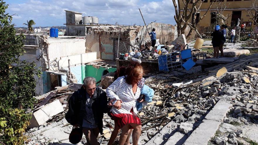 El barrio de Luyanó, uno de los más afectados por el tornado. (14ymedio)