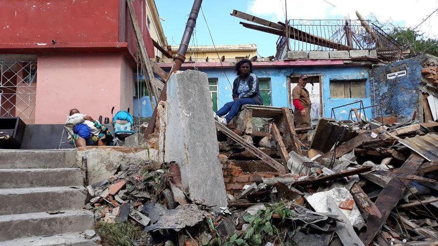 El barrio de Luyanó, uno de los más afectados por el tornado. (14ymedio)