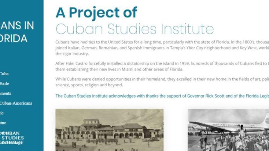 El objetivo es que el portal permita conocer también a los cubanos que se han destacado en el mundo académico, los negocios, la ciencia, la medicina, el arte o los deportes en EE UU. (Captura)