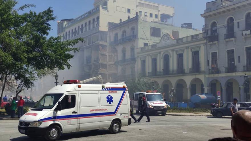 El estallido en el hotel Saratoga de La Habana dejó al menos nueve muertos y 40 heridos. (14ymedio)