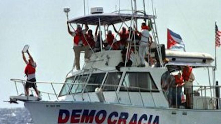 Una flotilla organizada por exiliados cubanos llegÃ³ a 20 kilometros de La Habana