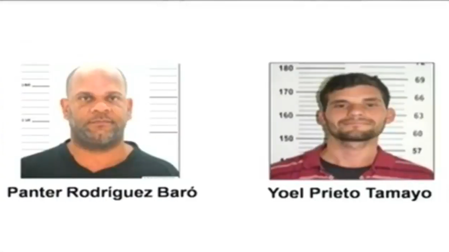 Los presuntos integrantes del grupo Clandestino, en imágenes difundidas por la televisión oficial después de su detención. (Captura)