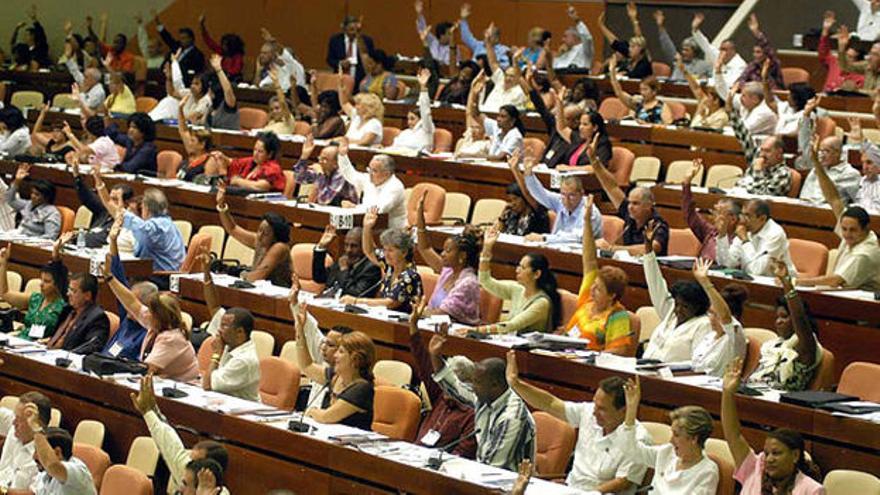Una sesión de la Asamblea Nacional del Poder Popular.