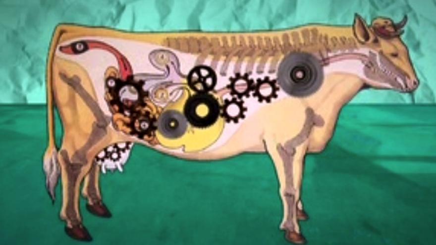 Ilustración de una vaca. (14ymedio)
