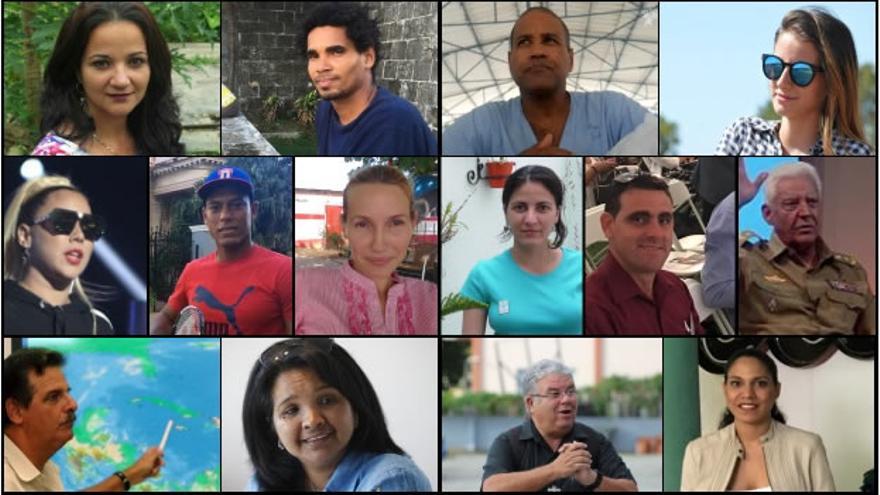 Estos 14 cubanos, más allá de valoraciones sobre lo positivo o negativo de su accionar, conforman el gran rostro común de la compleja Cuba de 2017. (14ymedio)