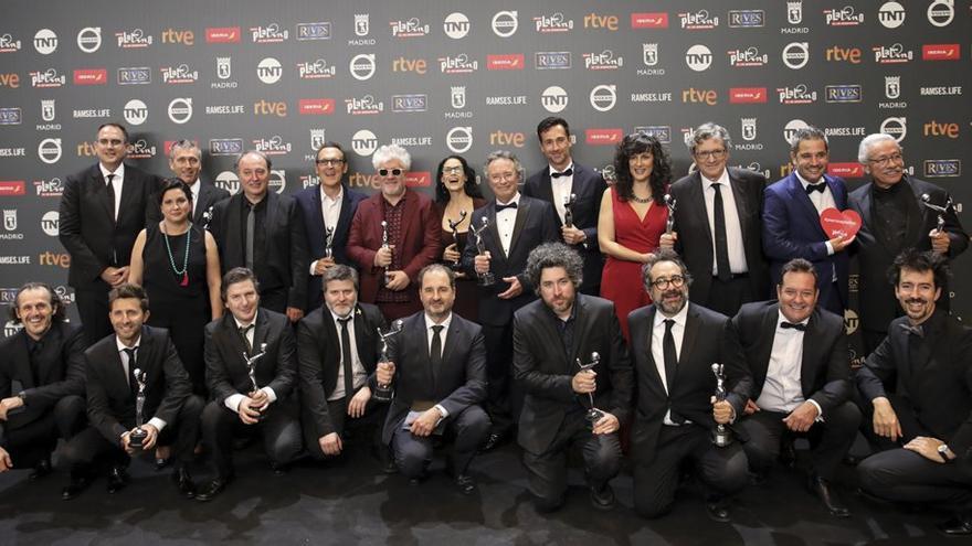 Los ganadores de los 16 premios Platino entregados el sábado en Madrid. (@PremiosPLATINO)