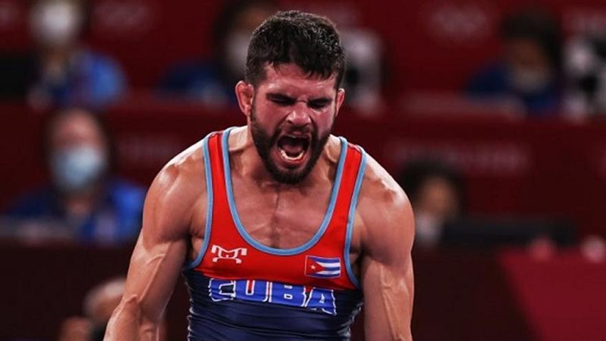 Luis Alberto Orta ganó medallas de oro en Belgrado, San Salvador y Chile en lucha grecorromana. (Cubadebate)