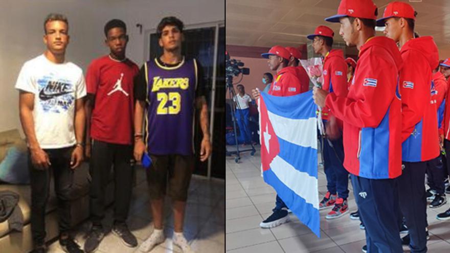 Yan Valle, Alex Acosta y Jonathan Echavarría se suman a la lista de peloteros que ven en República Dominicana un trampolín para las Grandes Ligas. (Collage)