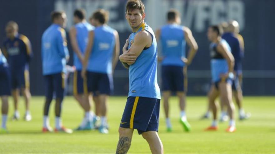 Messi se entrenó a la par del grupo y quiere estar ante Real Madrid. (Yahoo!)