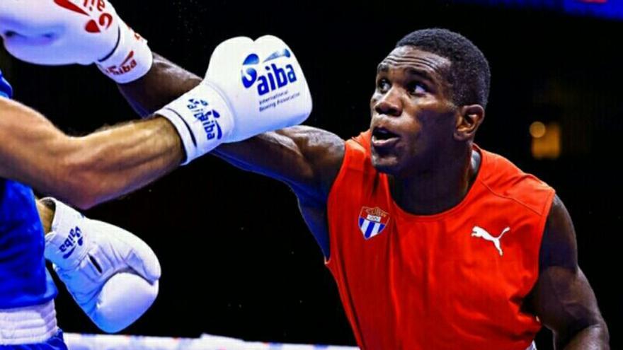 Yoenlis Hernández otorgó a la Isla la medalla de oro en el Mundial de Boxeo. (Agencia Cubana de Noticias)