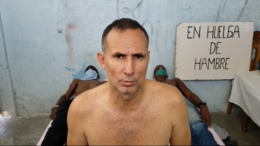 José Daniel Ferrer, líder de la Unpacu, encarcelado en Santiago de Cuba, en una imagen de archivo. (Captura)