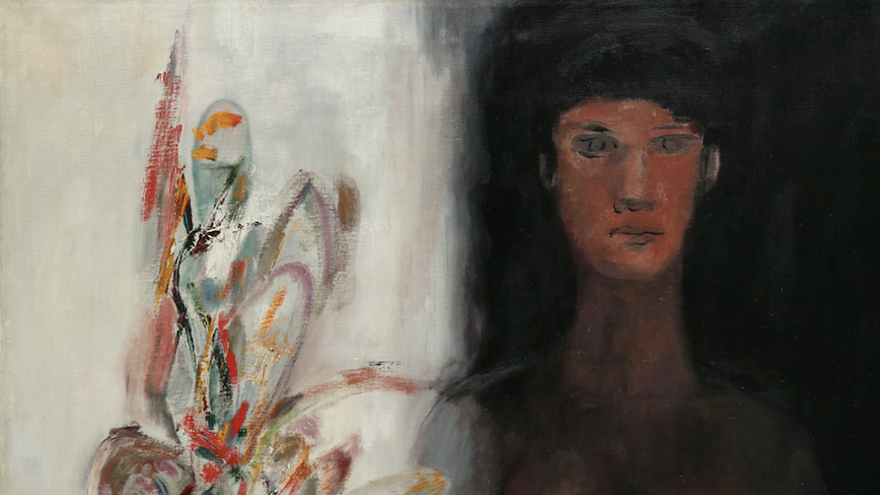 'Mujer con flores', de Mariano, 1967. (Latin Art Core Gallery/Fundación Mariano Rodríguez)