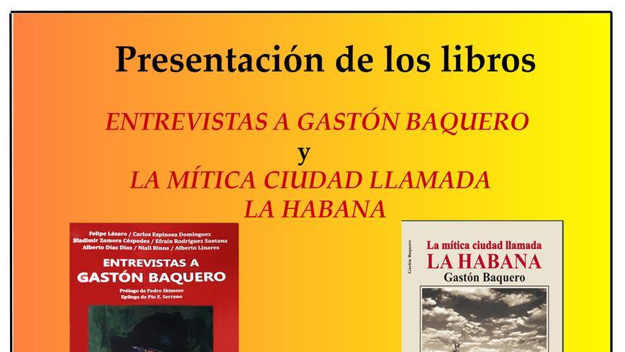 Cartel del evento en memoria de Gastón Baquero. (Betania)
